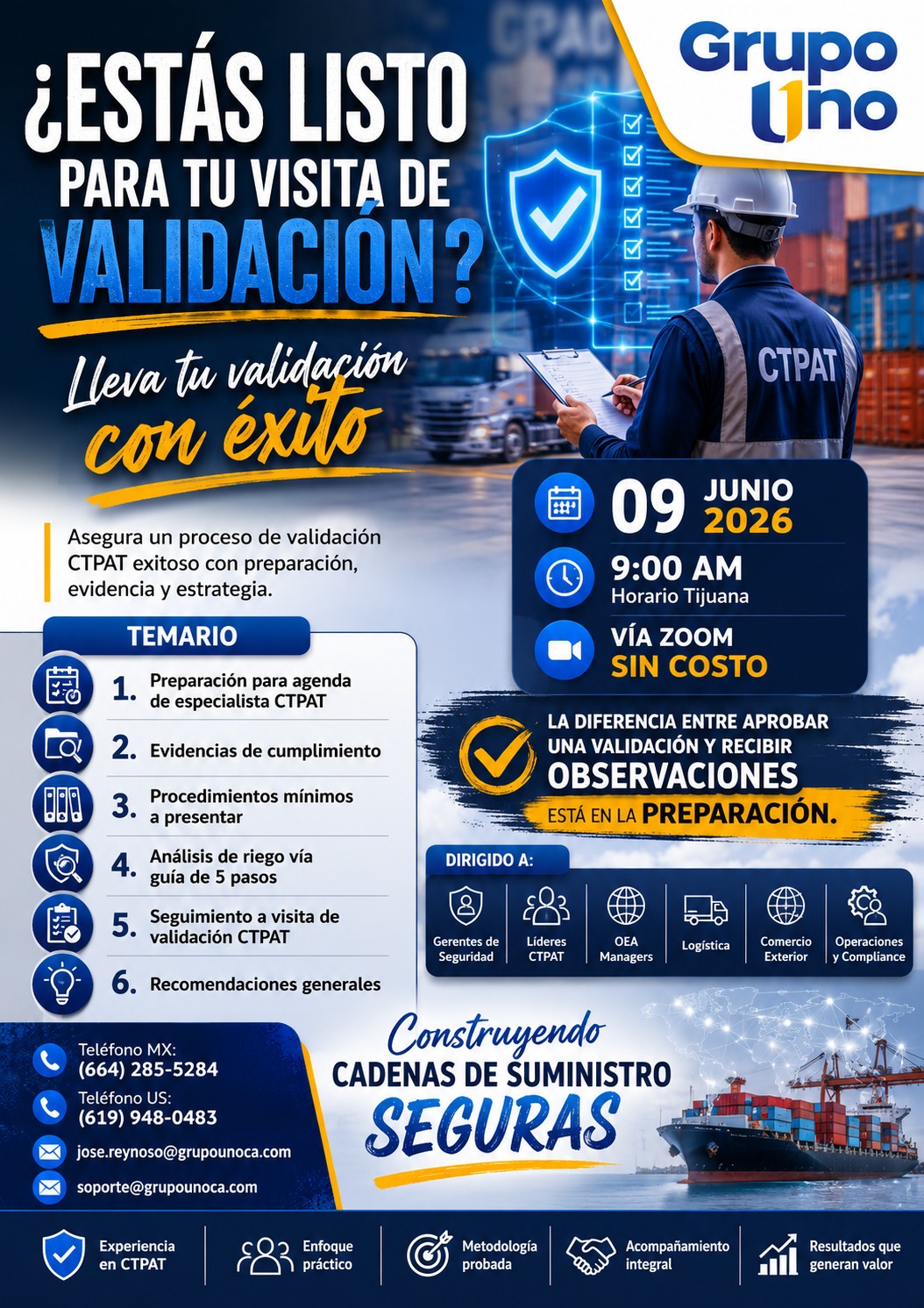 ¿Estás listo para tu visita de validación?